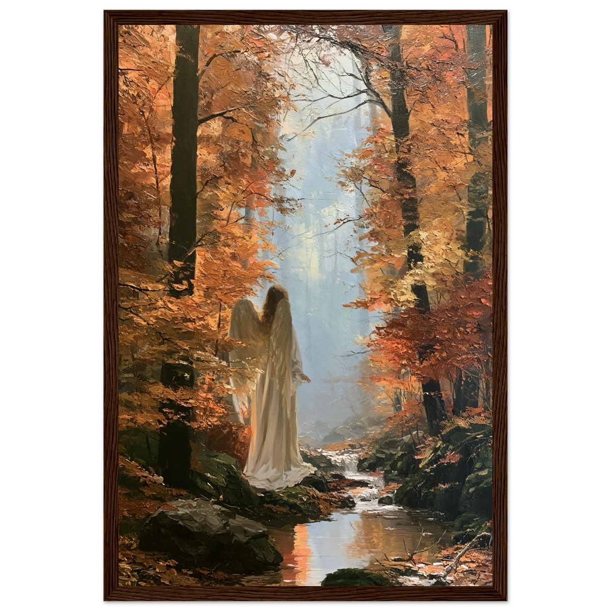 Ángel en Otoño – Cuadro Enmarcado