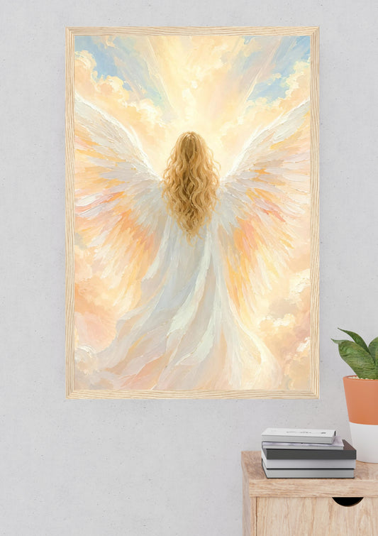 Ángel entre nubes – Cuadro Enmarcado