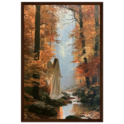 Ángel en Otoño – Cuadro Enmarcado