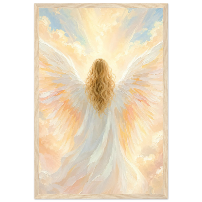 Ángel entre nubes – Cuadro Enmarcado