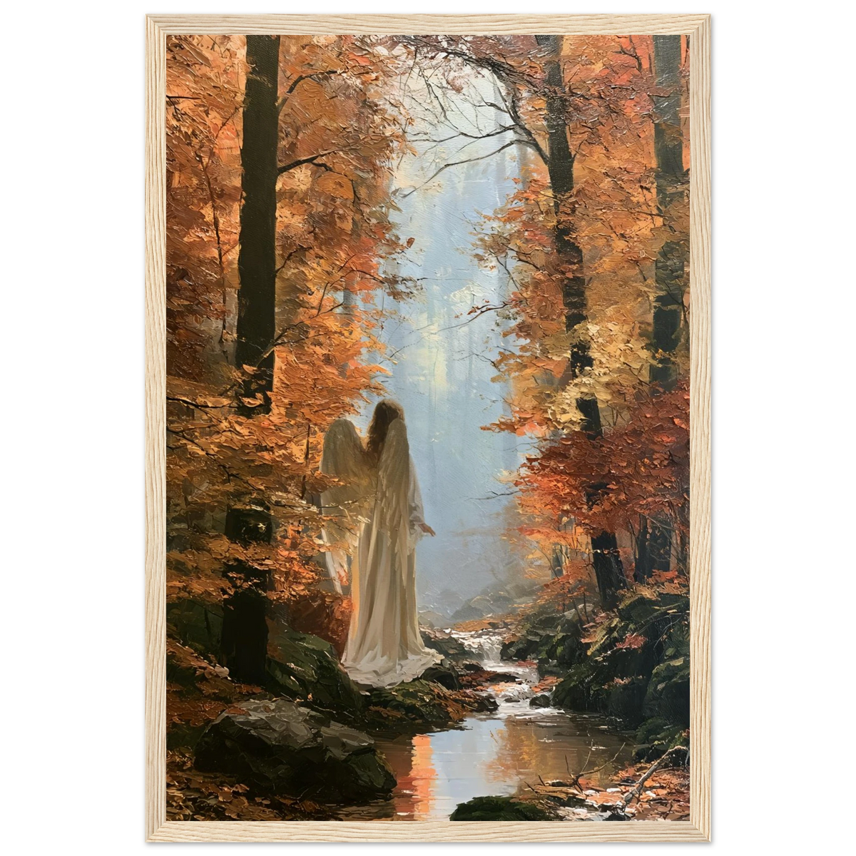 Ángel en Otoño – Cuadro Enmarcado