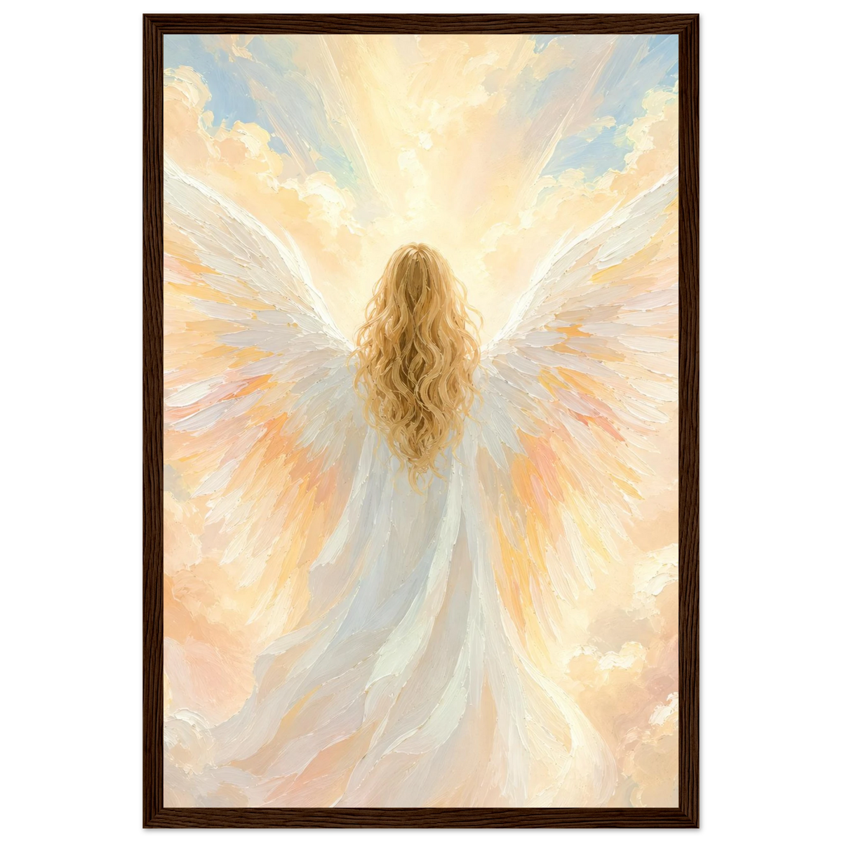 Ángel entre nubes – Cuadro Enmarcado
